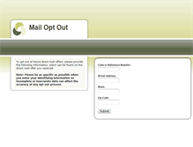 Tablet Screenshot of mail-opt-out.org